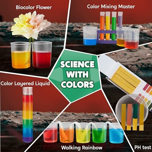 Kids engaging in a fun science experiment together with family