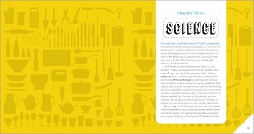 Child smiling while conducting a kitchen science experiment.