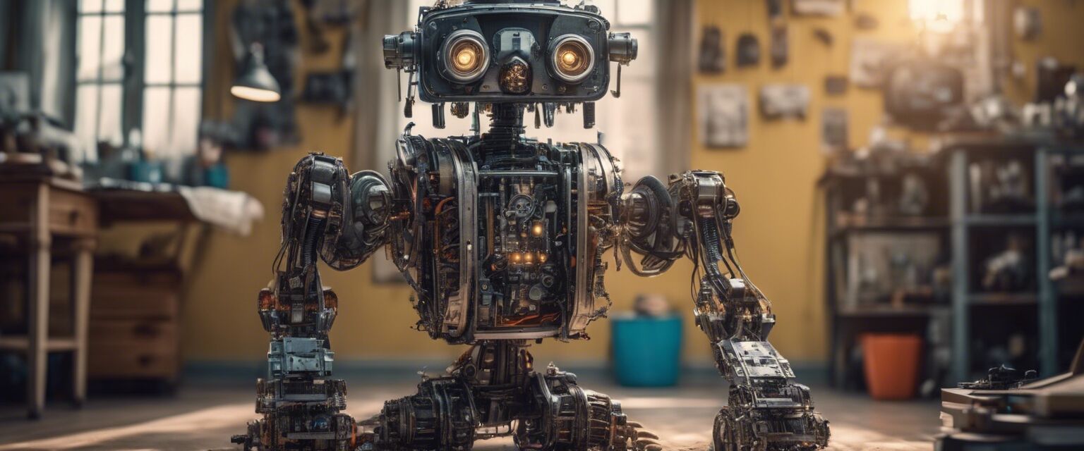 Child built robot