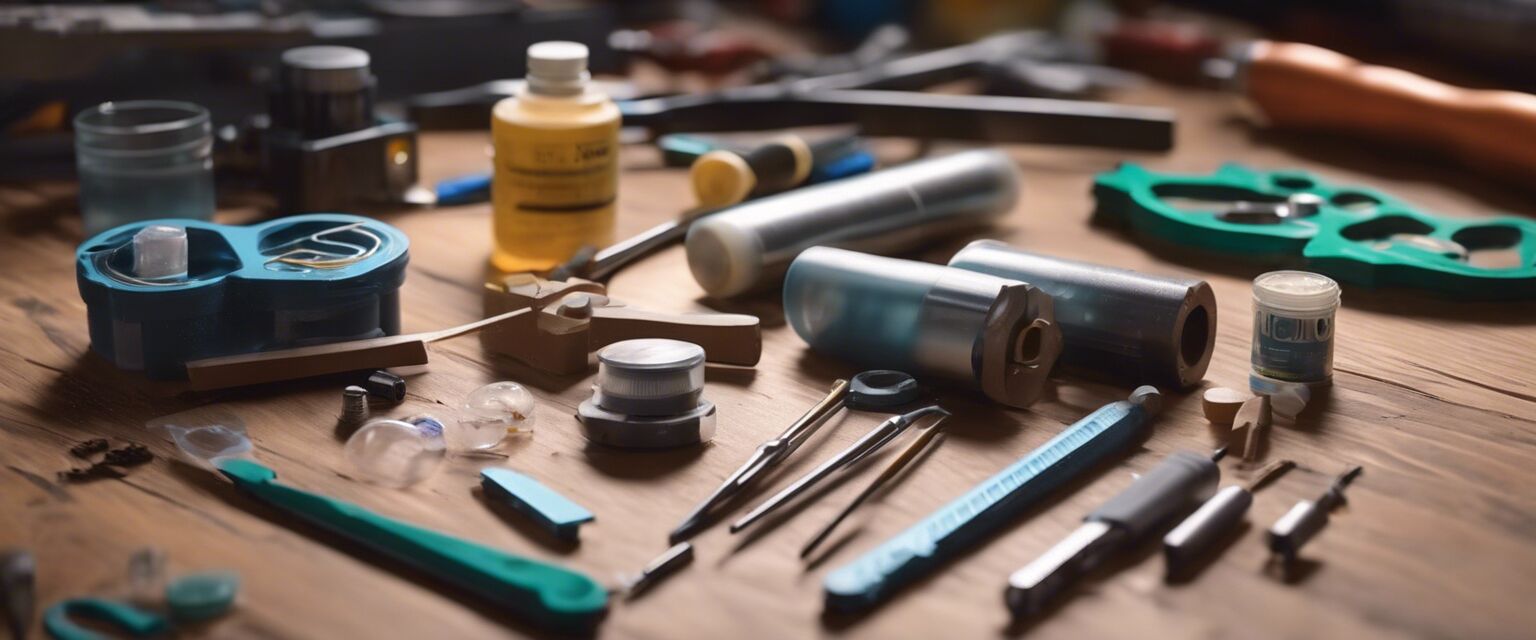 Tools and materials for a science kit
