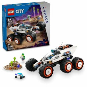 LEGO City Space Rover set with box and assembled model.