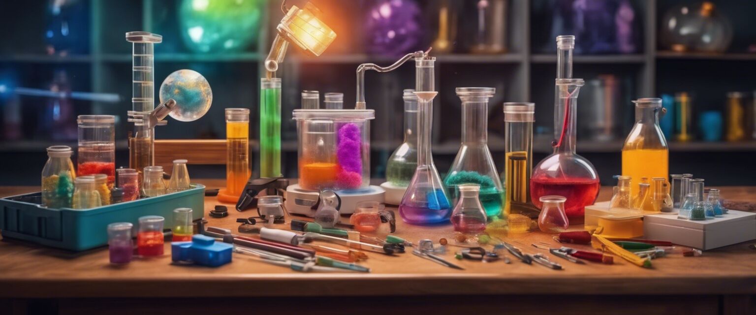 Science kits for kids on a table
