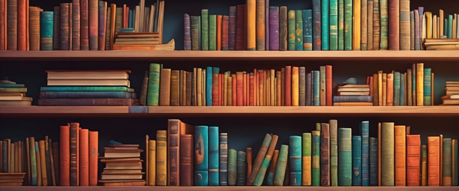 Shelf of STEM-themed children's books